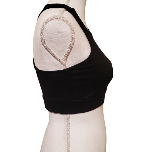 P'tula Small Sports Bra Black Crop Top - Picture 3 of 5